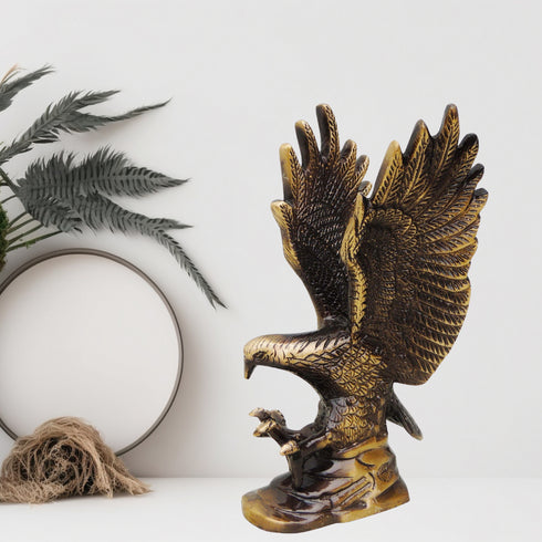 Brass Antique Showpiece Eagle Statue 1.12kg